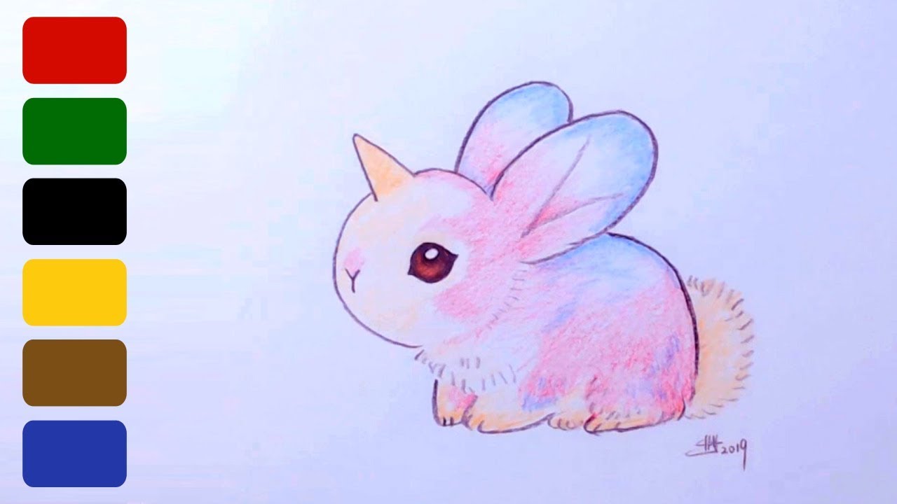 How to Draw a Cute Bunny - Bunnycorn