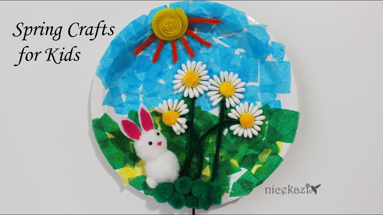 How to make Spring Crafts for Kids: Cute Bunny, kids craft, recycled craft