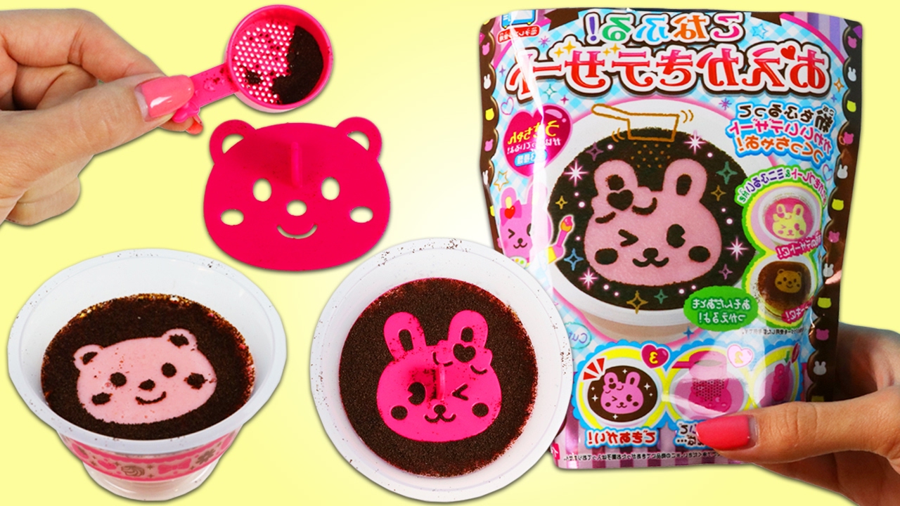 Japanese Candy Making Kit DIY Cute Bunny and Bear Shape Powder Art Desserts!