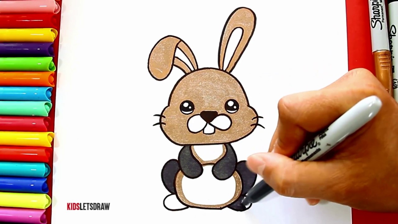 Aprende Cómo Dibujar un CONEJO Kawaii | Learn to draw a Cute Bunny easy