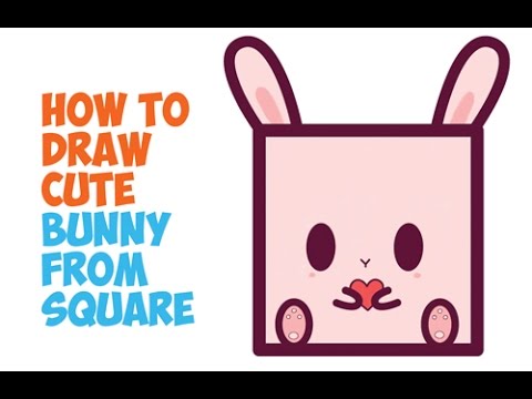 How to Draw a Cute Bunny (Kawaii / Chibi / Baby Cartoon Rabbit) Easy Step by Step Easy for Kids