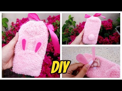 How To Make a Cute Bunny Phone Bag/ Hướng dẫn làm túi đựng điện thoại thỏ siêu xinh