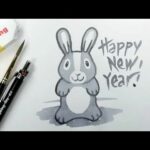 How to draw a cute baby rabbit