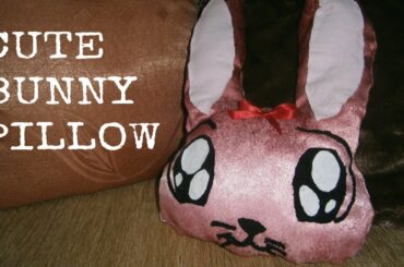 How to make a cute BUNNY pillow ❤ NO SEW!