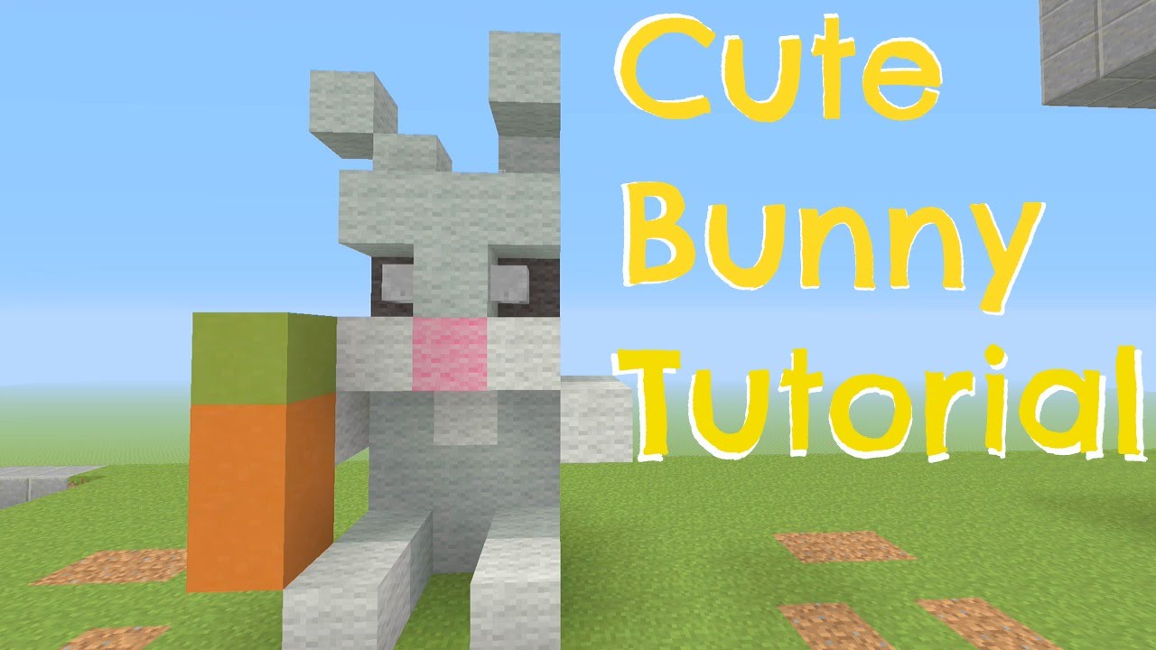 Minecraft - Cute Bunny Tutorial (Simple and easy)