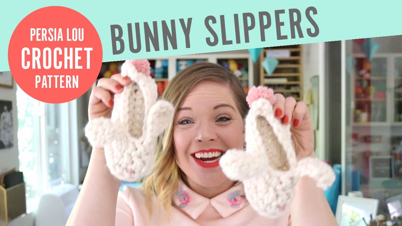 How to Crochet Cute Kids' Bunny Slippers - Pattern and Tutorial