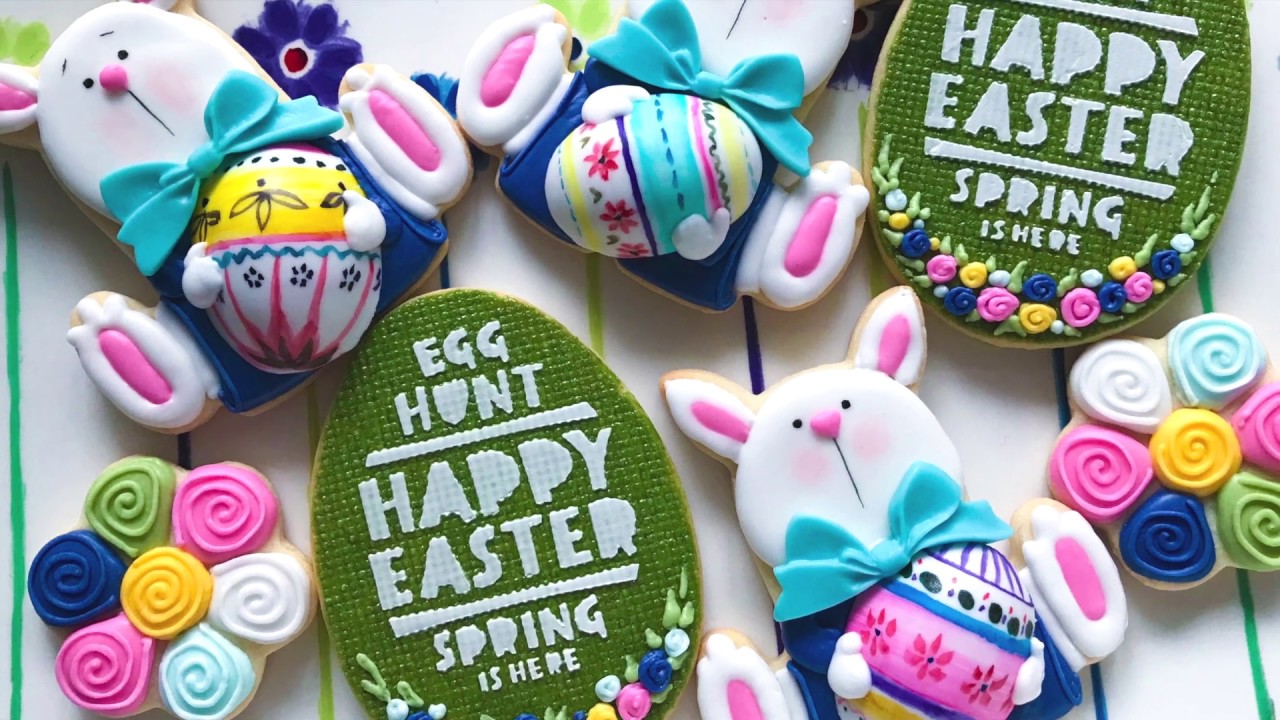 Easter Cookies..Cute Bunny 🐰🌸🐰