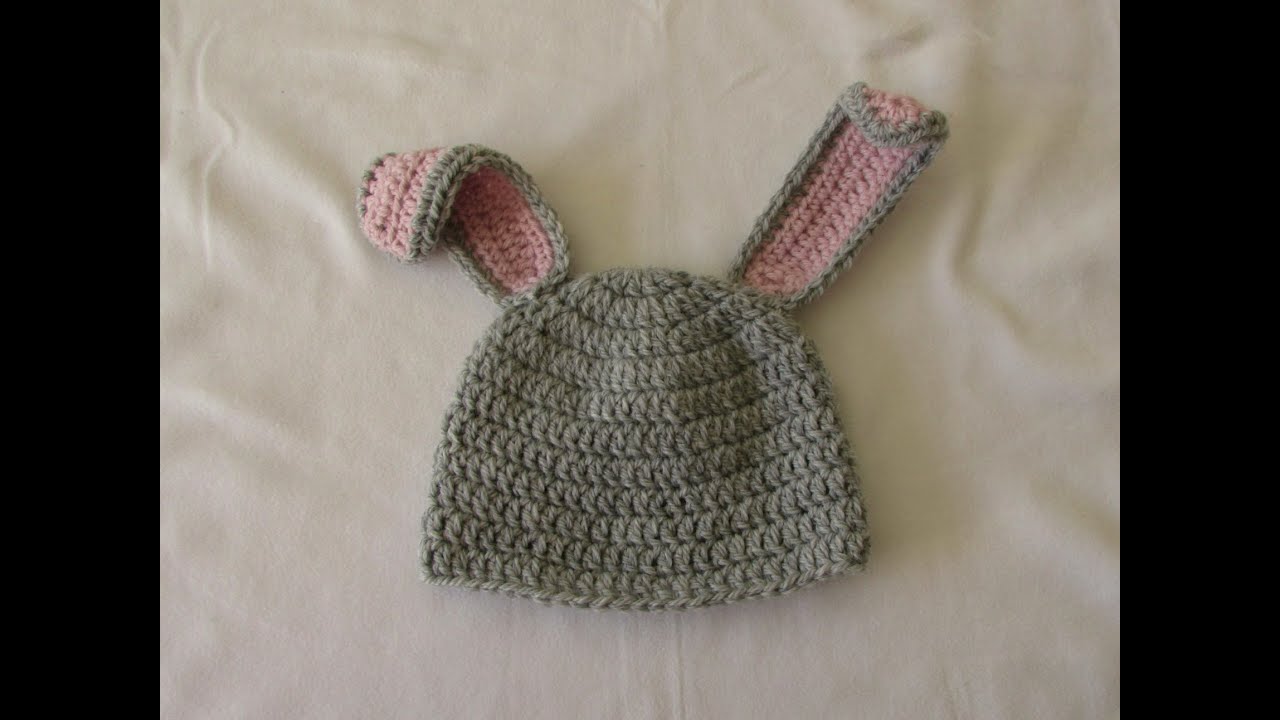 VERY EASY crochet baby / child's bunny hat tutorial - Part 1