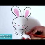 How to draw a Cute Bunny on Paper | Cute Animal Drawing