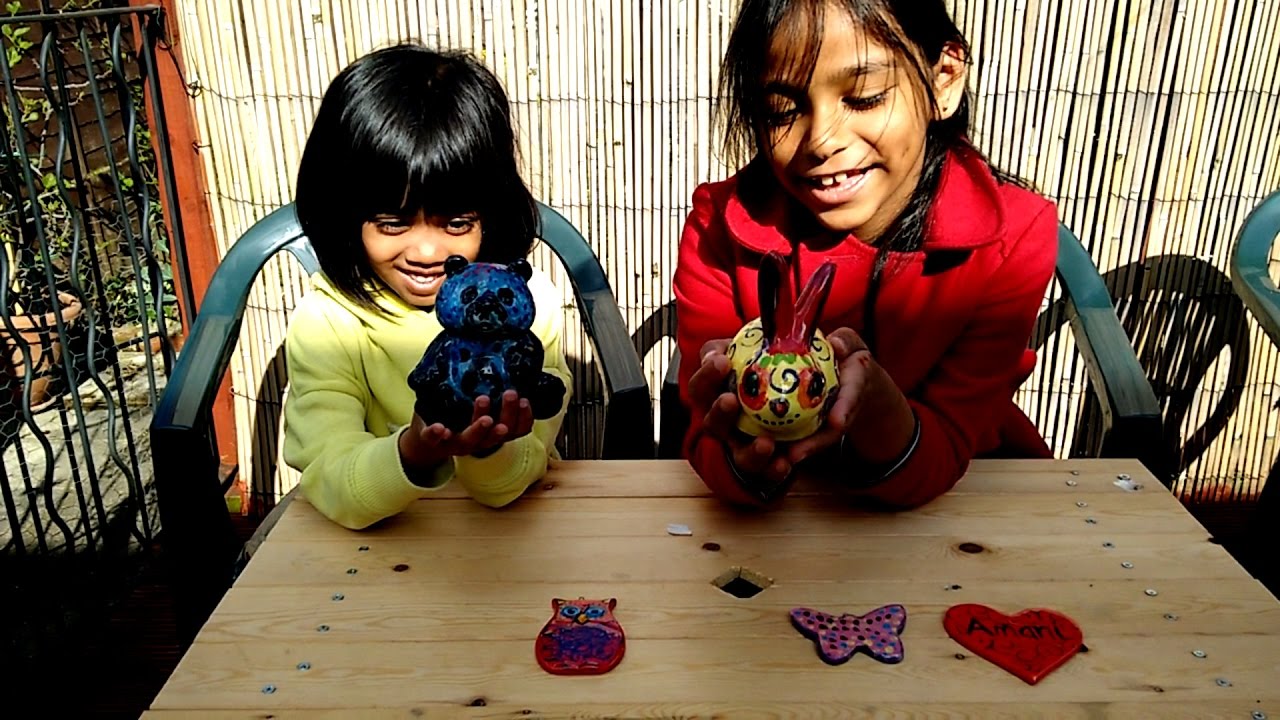 Kids Pottery Painting Class | Cute Bunny Rabbit Bear Butterfly Owl Heart | Family Day Out