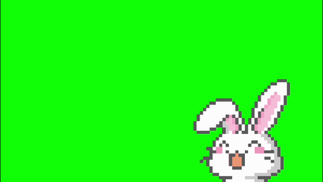 ✔️GREEN SCREEN EFFECTS: cute bunny