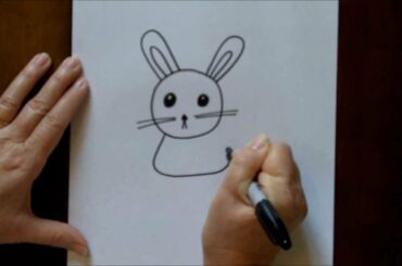 How to Draw a Cartoon Rabbit Bunny Step by Step Beginners Drawing Tutorial