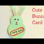 DIY Cute Bunny Card/Easter bunny card/Easter crafts for kids/Easter bunny making card/Cute card