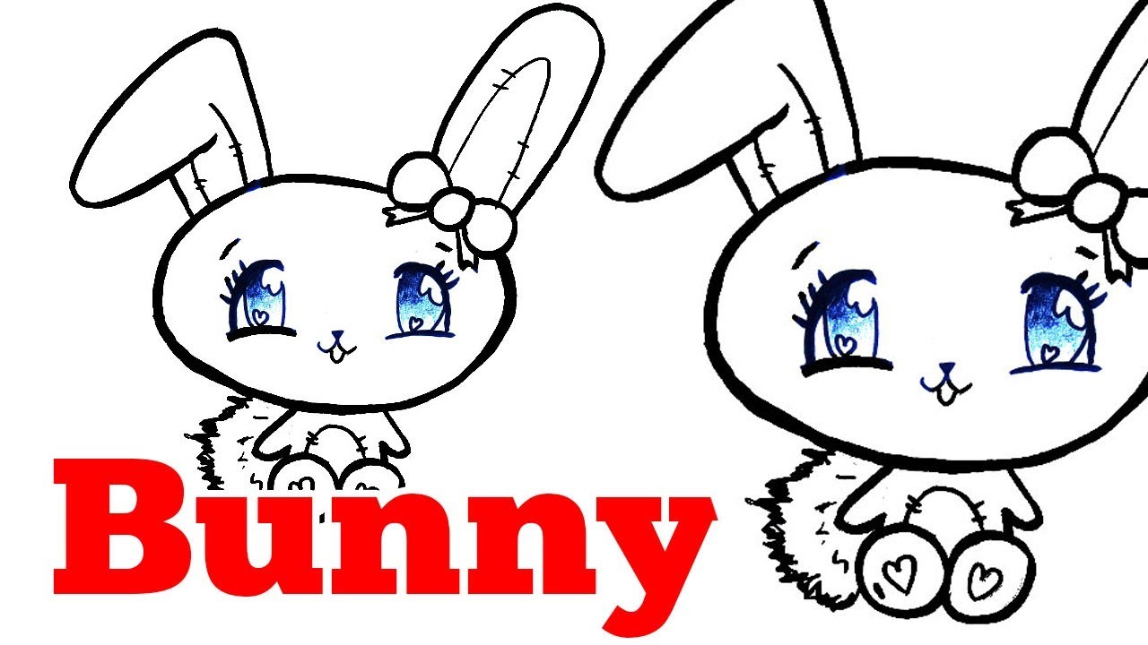 HOW TO DRAW A CUTE BUNNY? LEARNING TO DRAW KAWAII