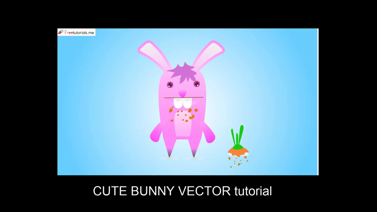 How to make a Cute Bunny Vector Character in Illustrator