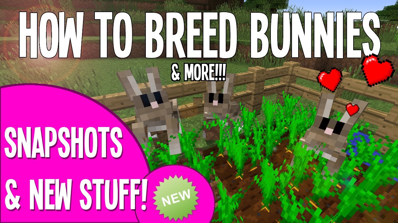 HOW TO BREED & TAME RABBITS IN MINECRAFT!!! (BUNNIES)