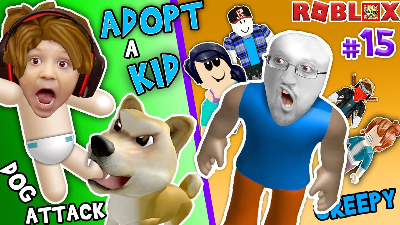 ROBLOX ADOPT & RAISE A CUTE KID! Dog Attacks Baby! (FGTEEV Part 15 Whos Your Daddy Style Roleplay)
