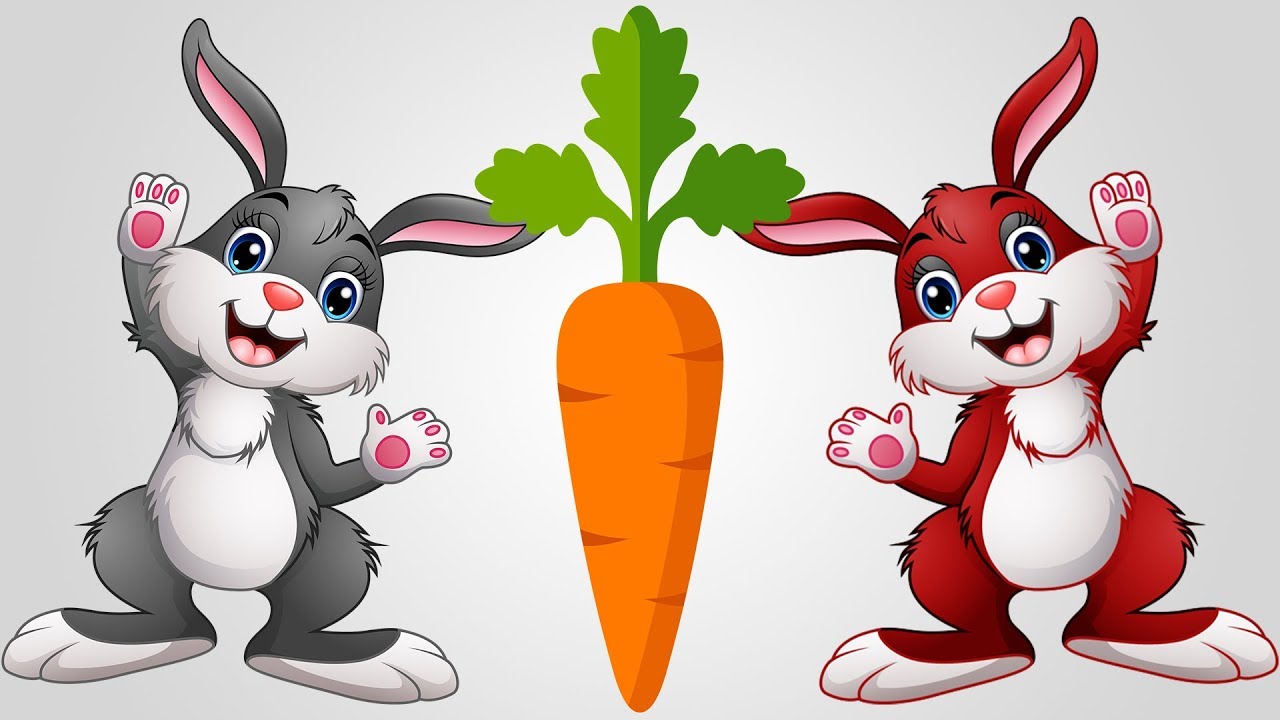 Colors Learn Cute Bunny Finger Family Nursery Rhymes