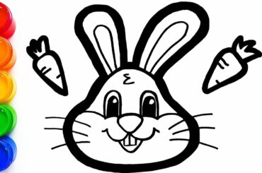 Cute Bunny coloring and drawing | Learn Colors for Kids, Toddlers | Cooing Toy Art ♡