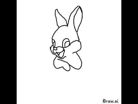 Cute bunny :foxy is my plush toy who helps me draw ฅ^•ﻌ•^ฅ