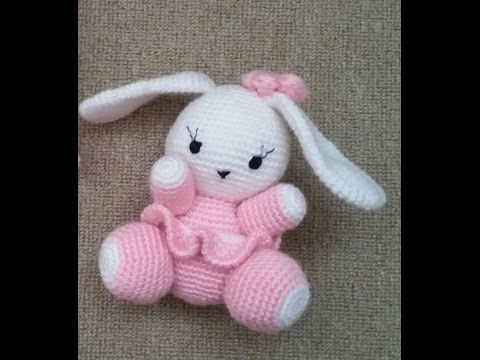 (Amigurumi ) Örgü Oyuncak Sevimli Tavşan Yapımı 2 (Crochet Amigurumi Cute Rabbit 2)