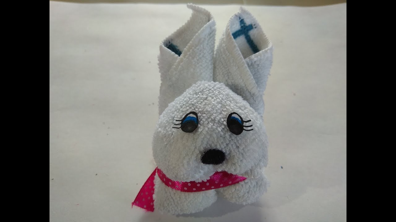 DIY 2 Minute Rabbit // How to Make Rabbit by Towel // How to Make Soft Rabbit // No Sew Soft Toy