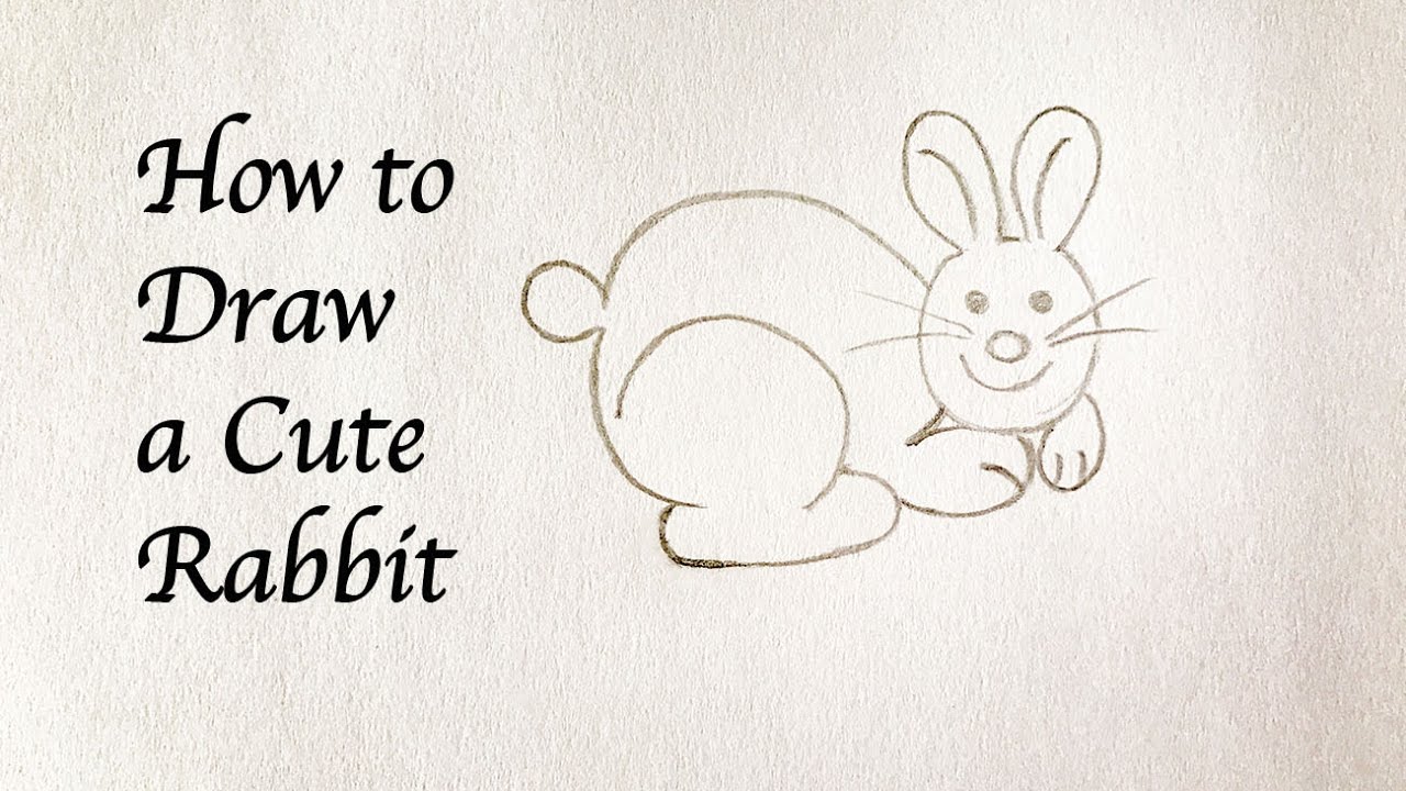 Drawing for Kids : How to Draw a Cute Rabbit