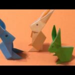 Easy Origami How to Male Cute Rabbit/Bunny 简单手工折纸可爱兔子 簡単折り紙ウサギです