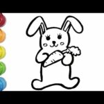 How To Draw Cute Bunny ✪ Cute Bunny Drawing And Coloring For Kids