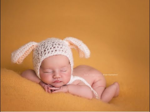 tutorial, how to make bunny hat crochet bunny hat 0-6 pattern,easter bunny baby hat diy