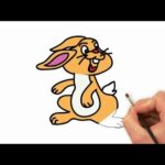 HOW TO DRAW A CUTE BUNNY RABBIT, HAPPY DRAWINGS, #howtodraw  #youtubeKids