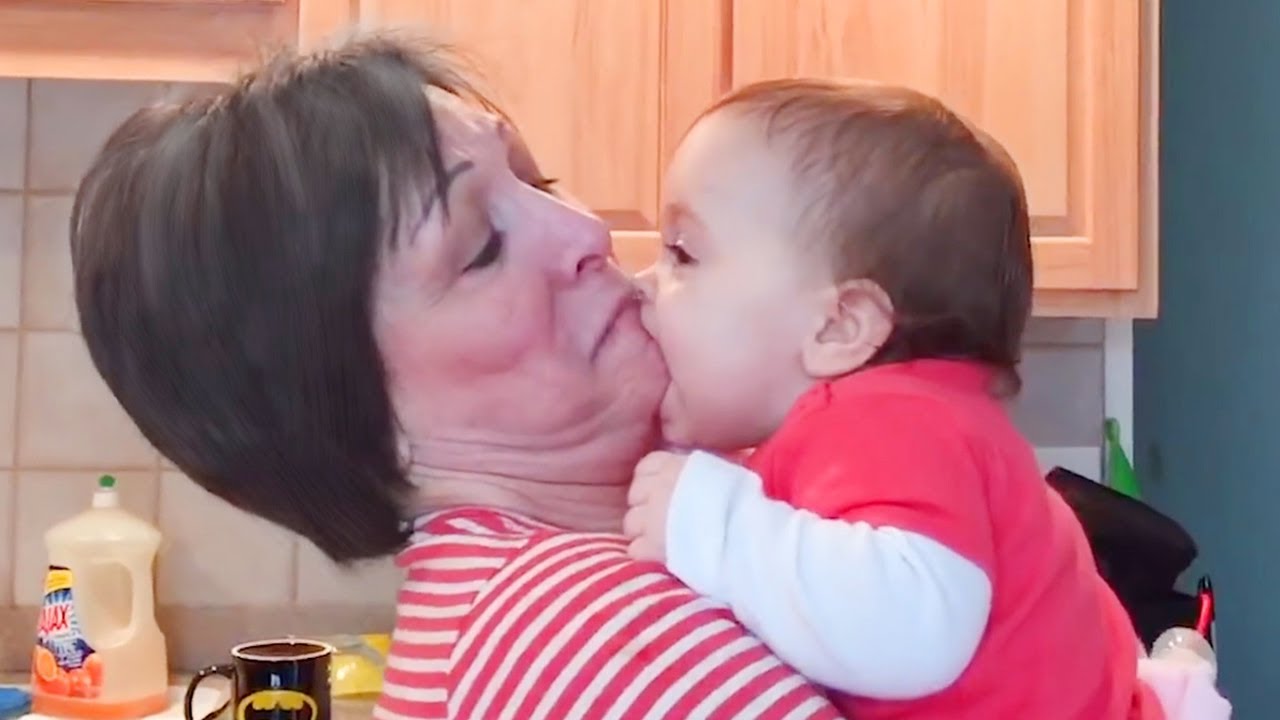Adorable Baby and Grandparents Playing Together -  Funny Awesome Videos