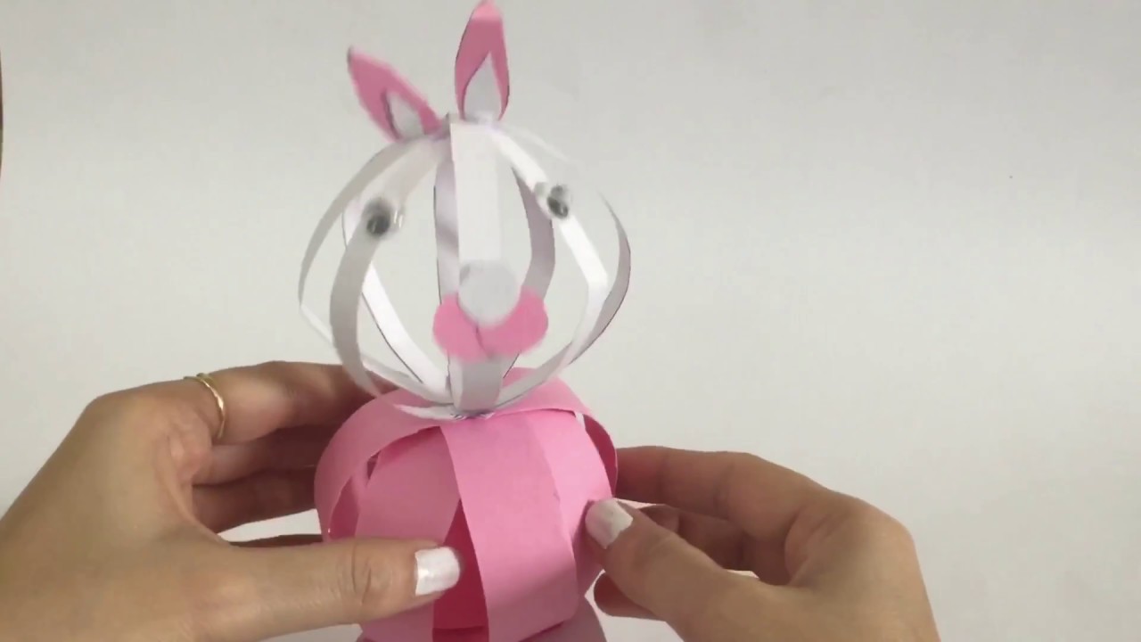 Christmas decoration  | How to make a paper bunny for kids| Cute rabbit