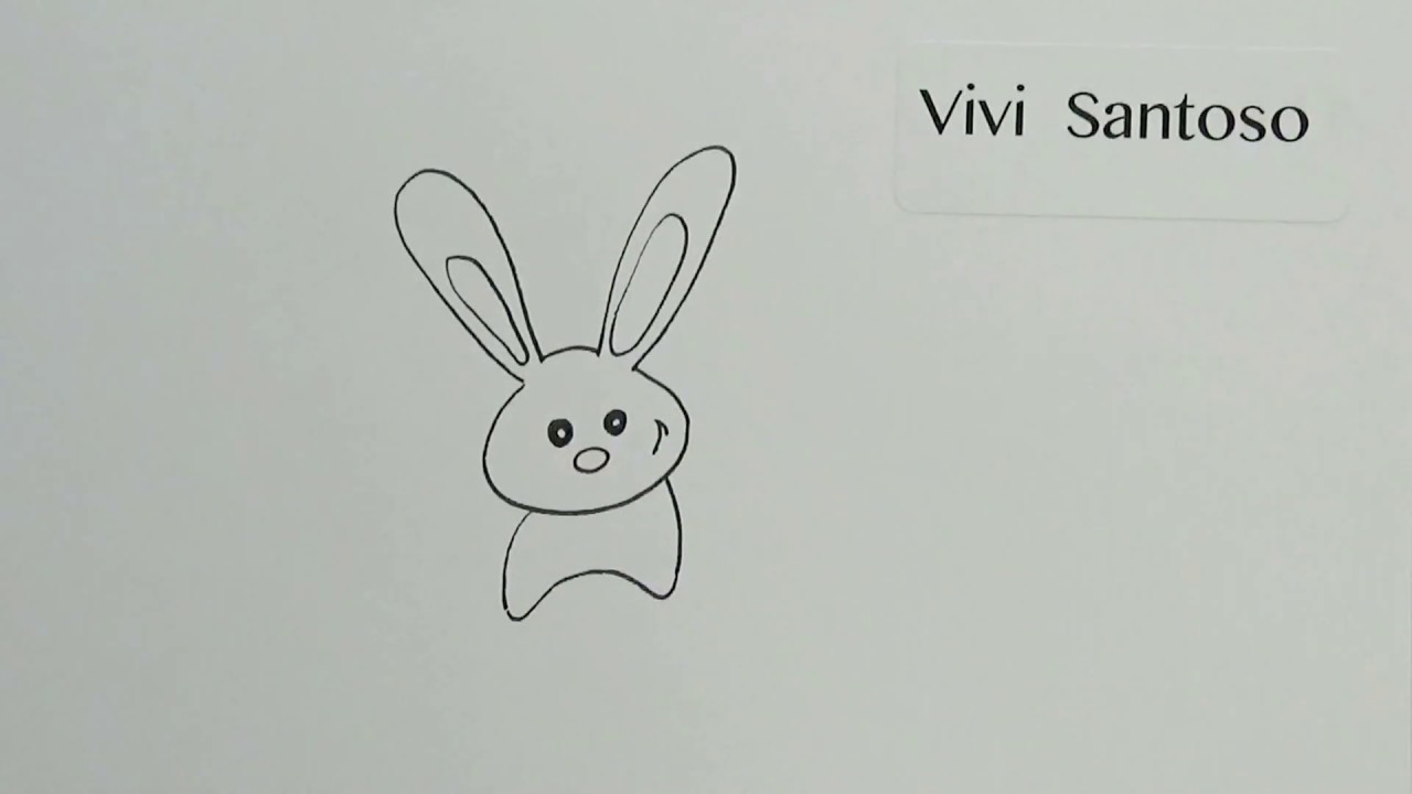 101:  How to draw a cute rabbit  bunny | pet | animal | Vivi Santoso