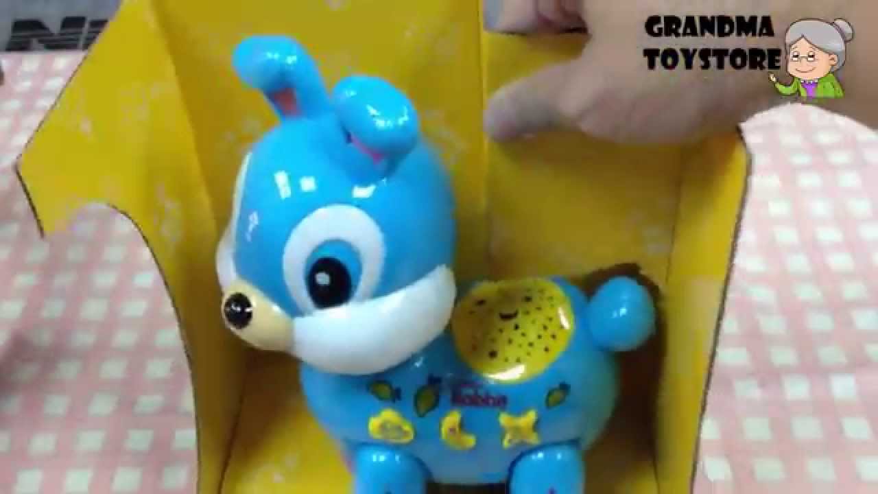 Unboxing TOYS Review/Demo - Cute adorable Rabbit baby blue moving around dancing Music