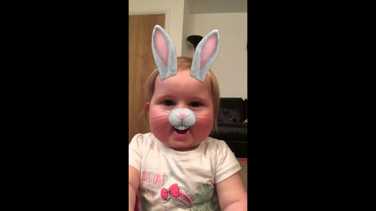 Cute Baby on Snapchat funny rabbit