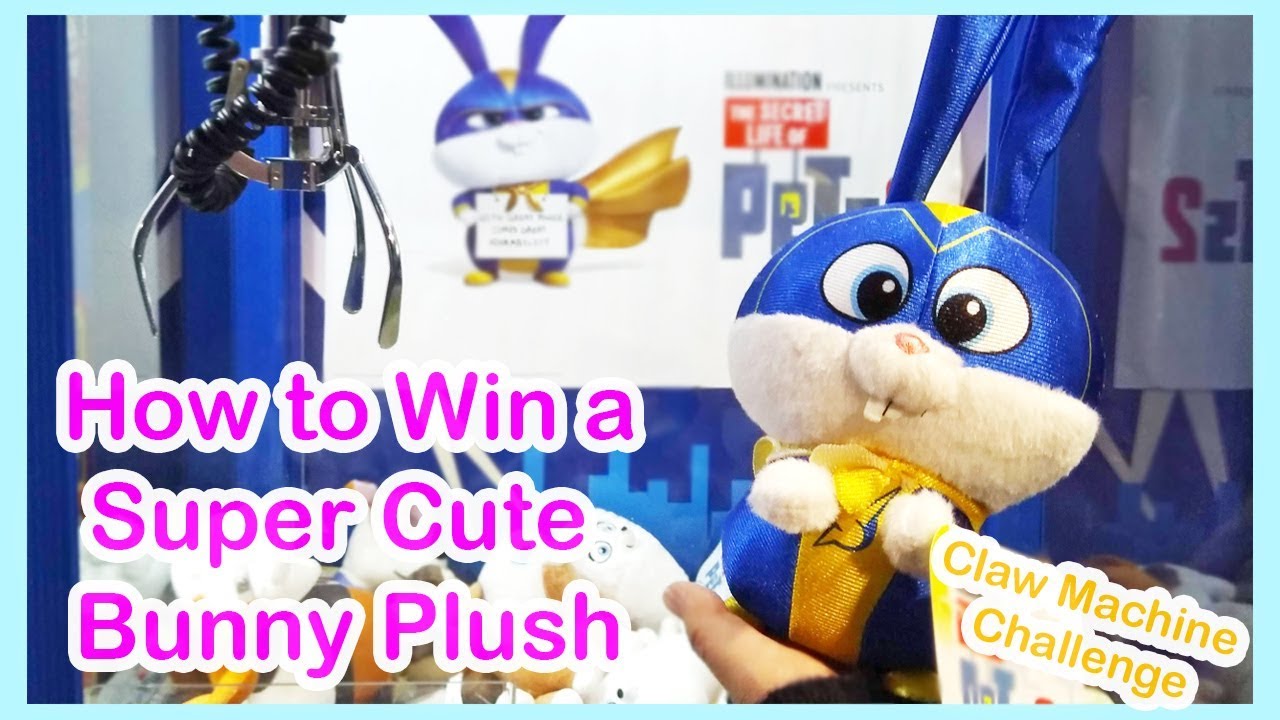 Kawaii Vlog: How to Win a Super Cute Bunny Plush! |Claw Machine Challenge| The Secret Life of Pets 2