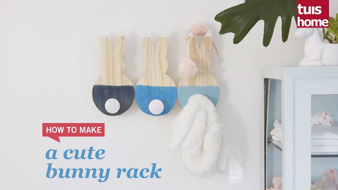 Make a cute bunny rack