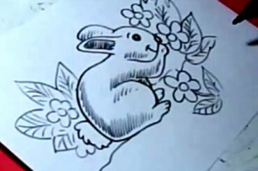How to CUTE RABBIT Drawing For Kids step by step
