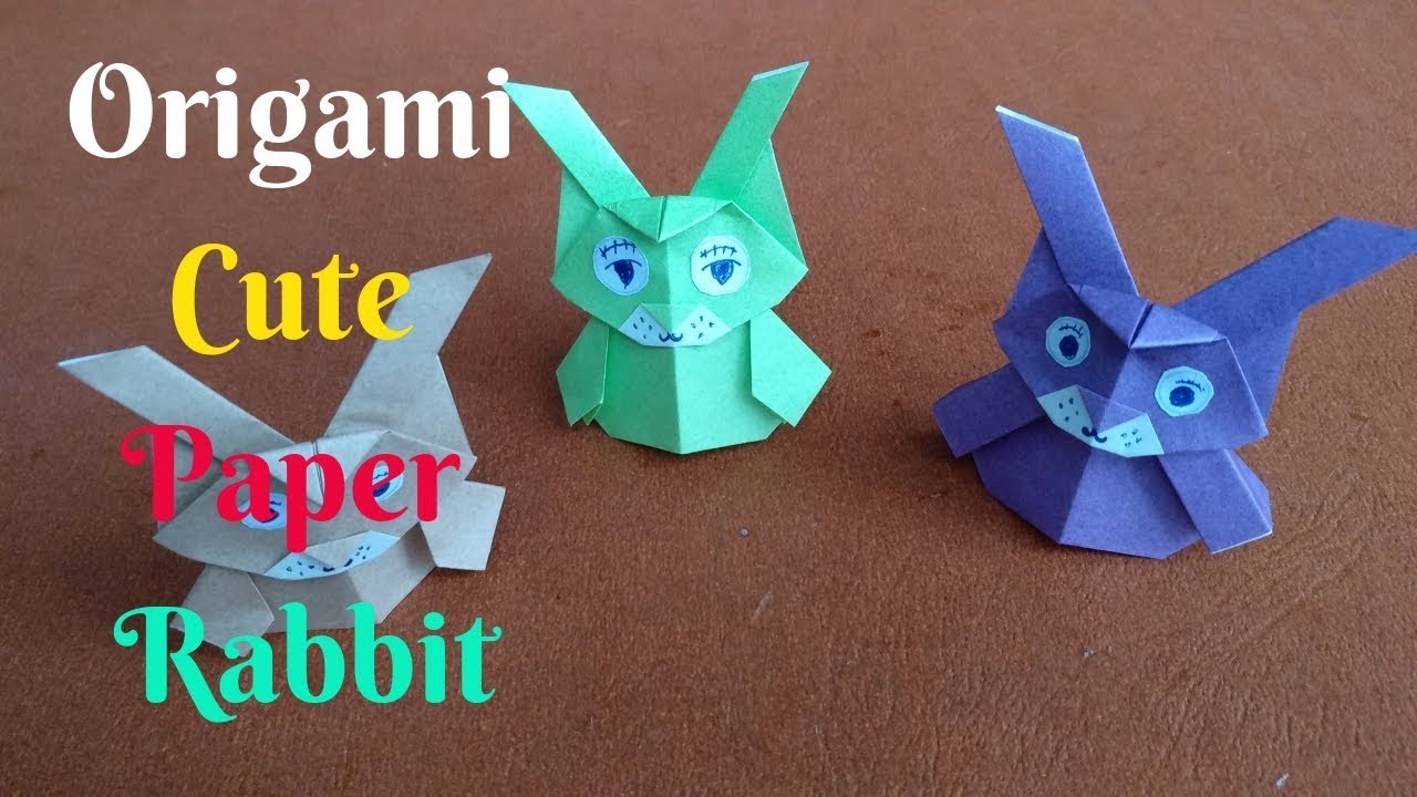 How To Make Paper Rabbit #3 | Diy Origami Cute Rabbit Paper | Home Diy Crafts Paper