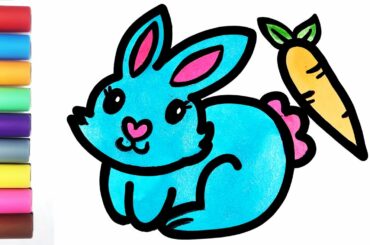 Sunnyside Draw ♡ Cute Rabbit Learn The Colors Drawing For Families