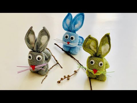 Making cute Rabbit/Bunny from Napkin and Paper/ Easy decorations
