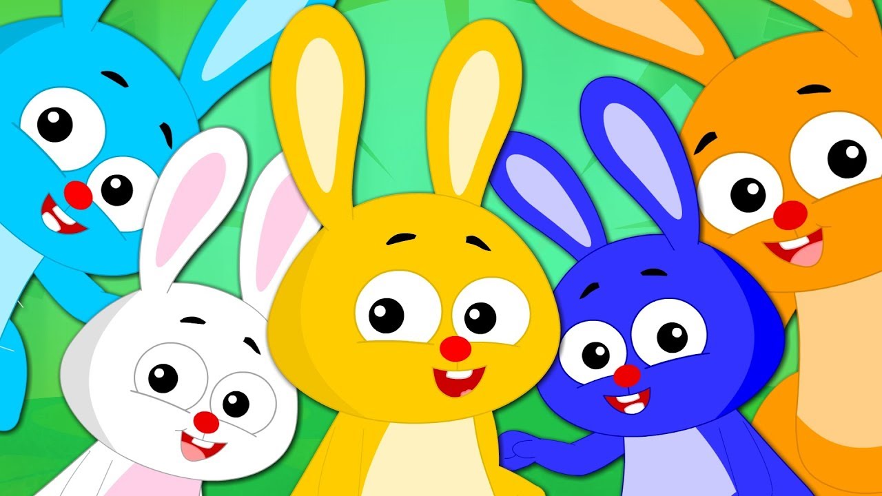 Five Little Rabbits | Nursery Rhymes Songs For Kids | Baby Rabbit Song