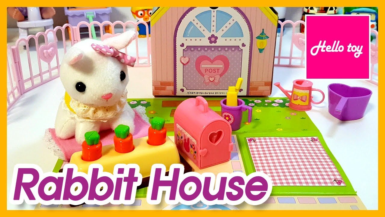 Cute Rabbit House toys making play and Feeding cycle play #HelloToy
