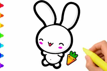 How to draw a cute rabbit easy| Drawing for kids| Easy drawings