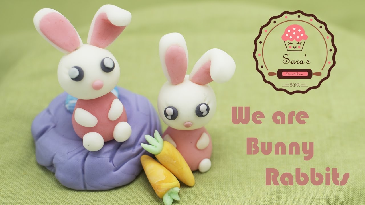 Easy! Simple! Cute! Bunny cake topper! We are bunny rabbits!