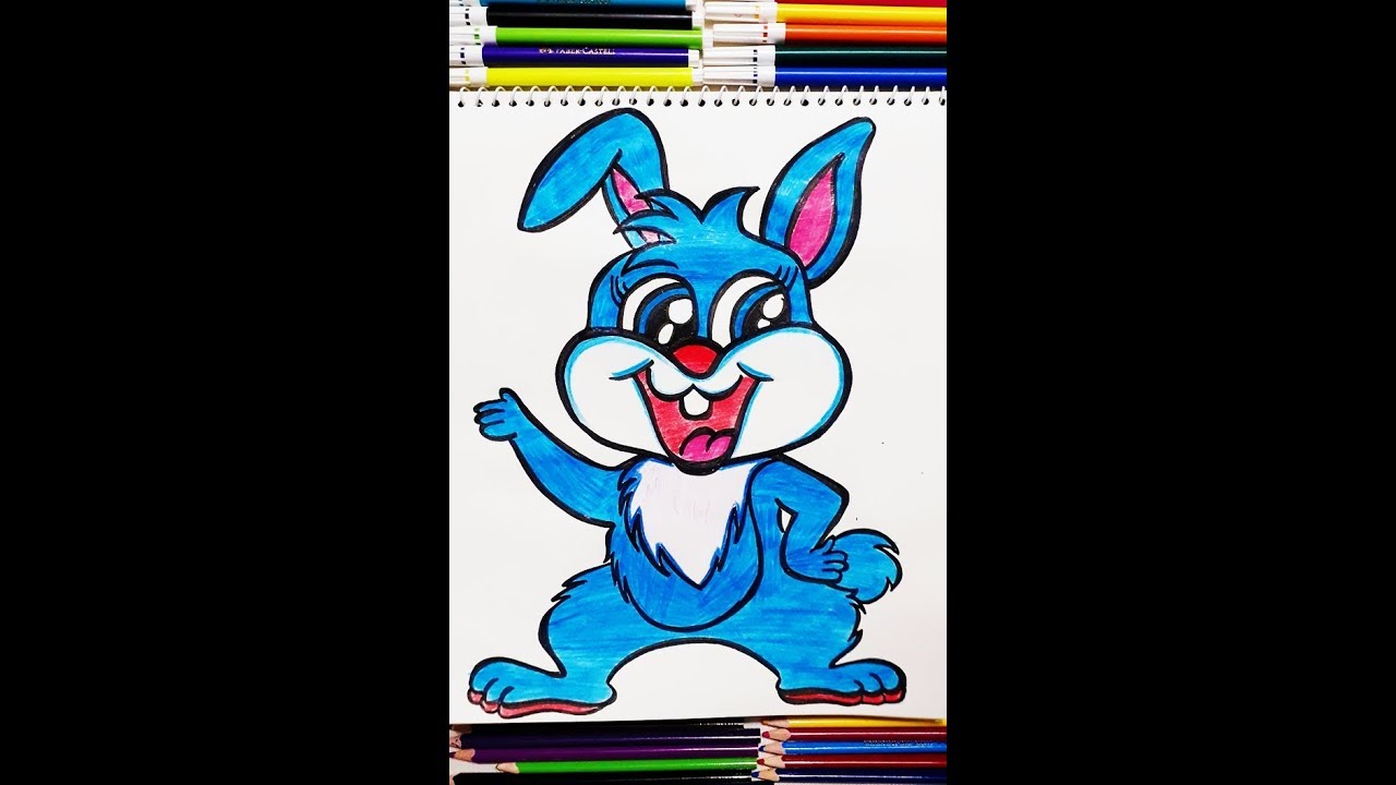 How to draw a cute Rabbit/Rabbit drawing easy