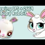 Littlest Pet Shop Art | Drawing LPS 2669 Baby Bunny Rabbit  + Free Coloring Page