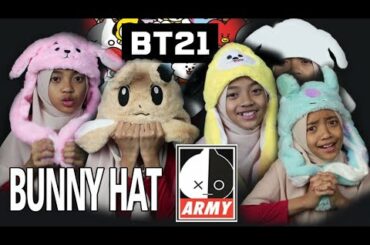 Bunny Hat BT21 BTS Army | Pulpen BTS BT21 | bani het head