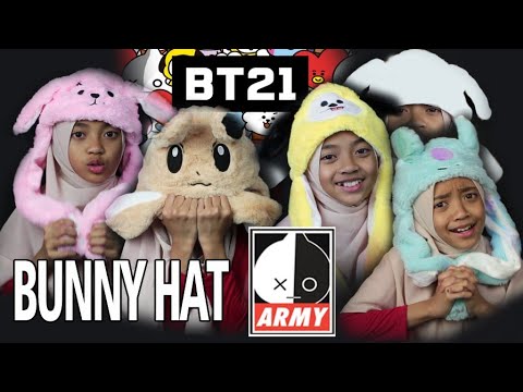 Bunny Hat BT21 BTS Army | Pulpen BTS BT21 | bani het head